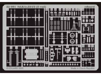  Sd. Kfz.234/2 (8 rad) 1/72 - Hasegawa - blaszki - zdjęcie 1