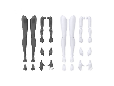 Option Body Parts - Arm And Leg Parts (White/Black) - zdjęcie 2
