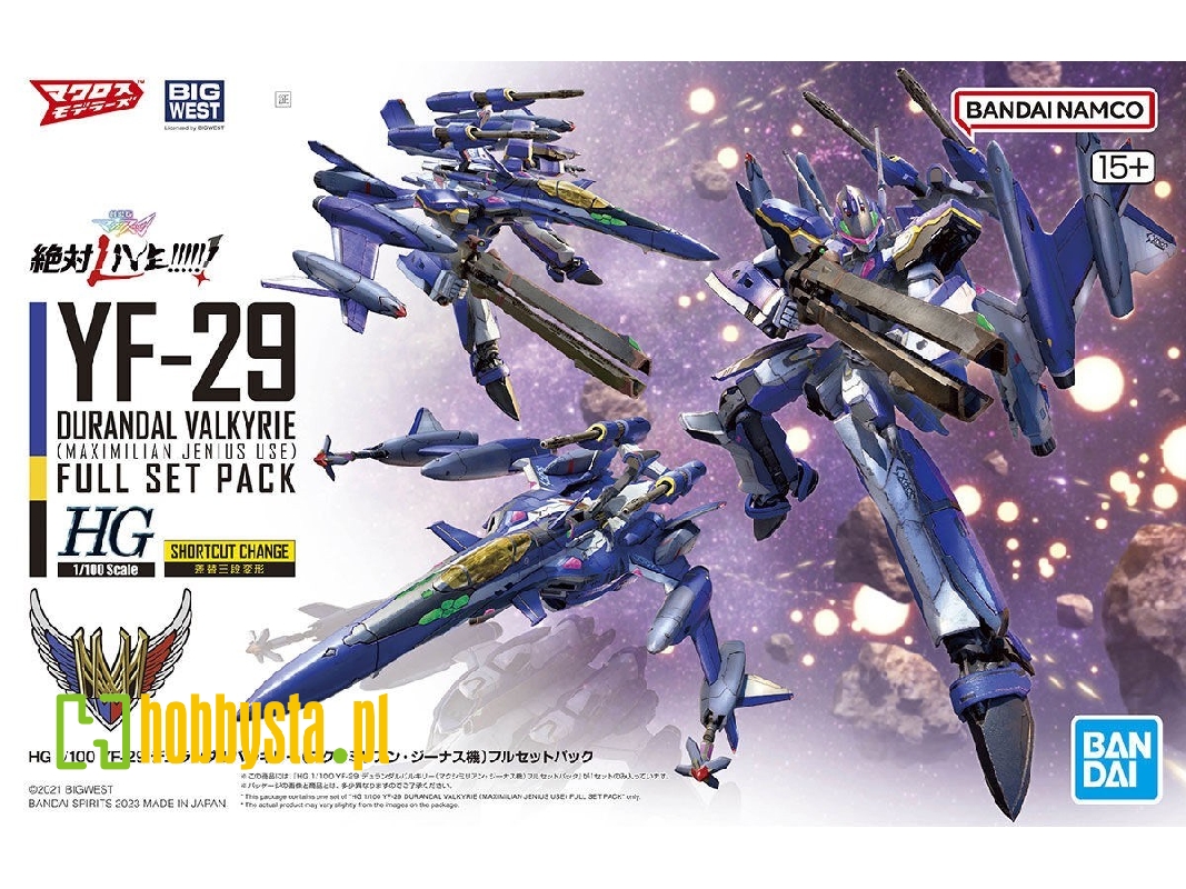 Yf-29 Durandal Valkyrie (Maximilan Jenius Use) Full Set Pack - zdjęcie 1