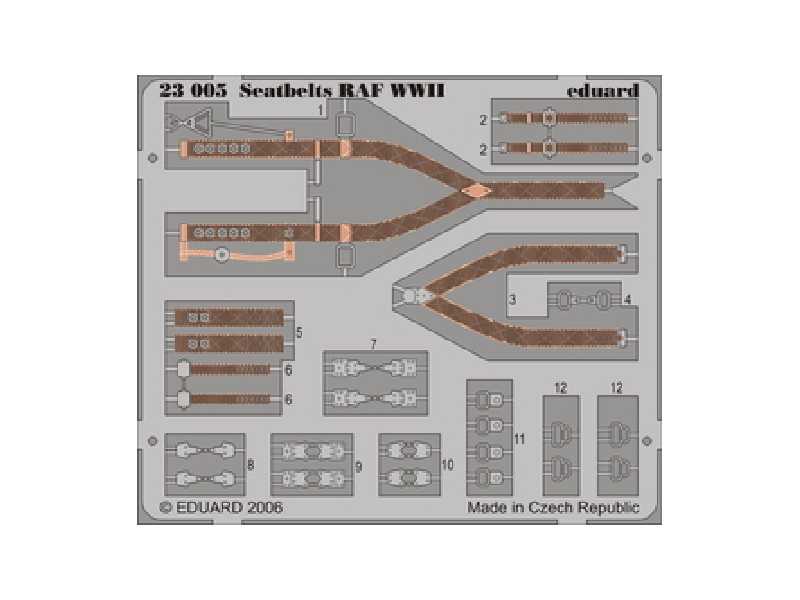  Seatbelts RAF WWII 1/24 - blaszki - zdjęcie 1