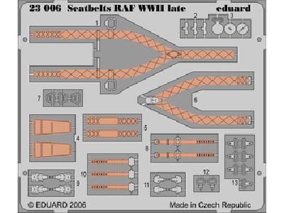  Seatbelts RAF WWII late 1/24 - blaszki - zdjęcie 1