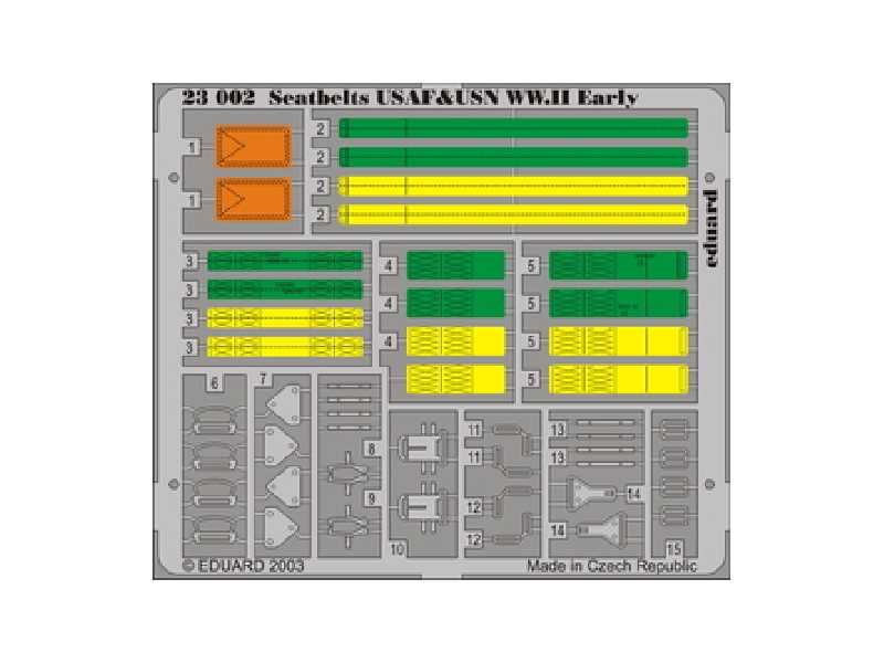  Seatbelts USAF & USN WWII early 1/24 - blaszki - zdjęcie 1