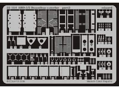  SBD-1/2/3/4 exterior 1/32 - Trumpeter - blaszki - zdjęcie 3
