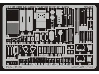  SBD-1/2 front interior 1/32 - Trumpeter - blaszki - zdjęcie 3