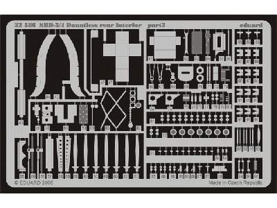  SBD-3/4 rear interior 1/32 - Trumpeter - blaszki - zdjęcie 4