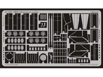  SBD-5 engine 1/32 - Trumpeter - blaszki - zdjęcie 1