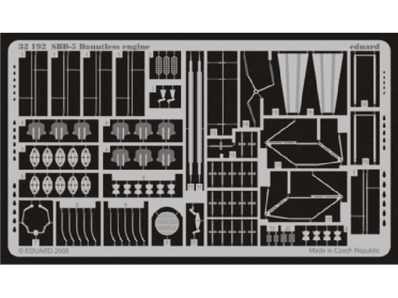 SBD-5 engine 1/32 - Trumpeter - blaszki - zdjęcie 1 SBD-5 engine 1/32 - Trumpeter - blaszki - zdjęcie 1