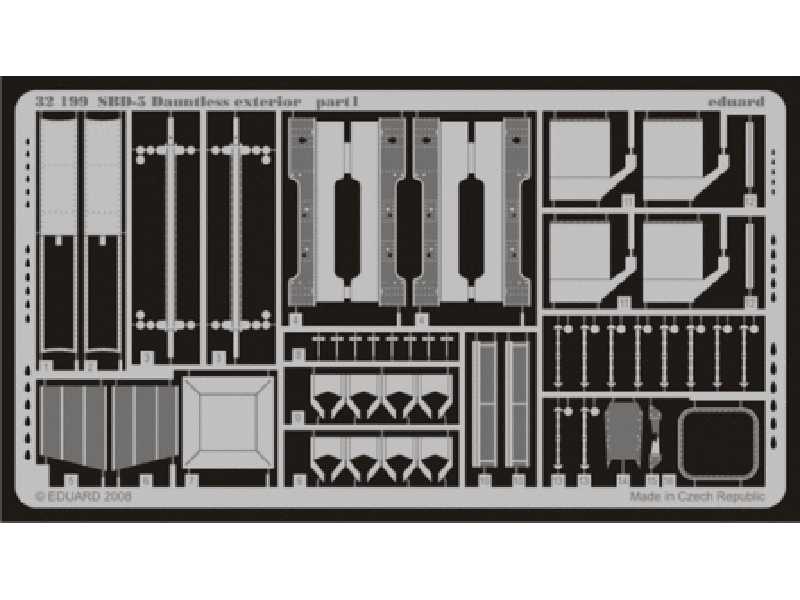  SBD-5 exterior 1/32 - Trumpeter - blaszki - zdjęcie 1