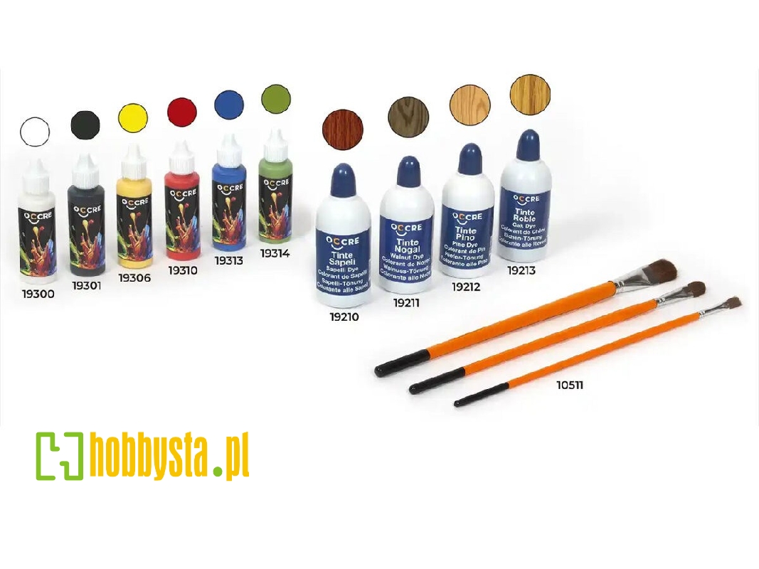 90547 Basic Paint Pack With Dyes And Brushes - zdjęcie 1
