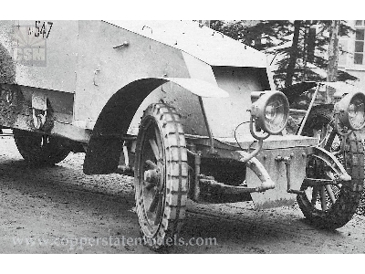 Ducasble Tyres For French Armored Car Model 1914 - zdjęcie 5