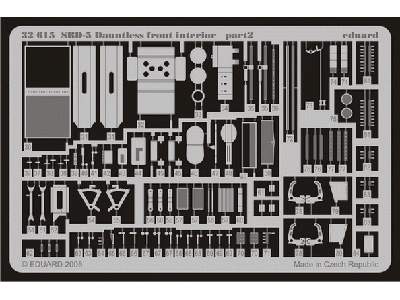  SBD-5 front interior S. A. 1/32 - Trumpeter - blaszki - zdjęcie 3