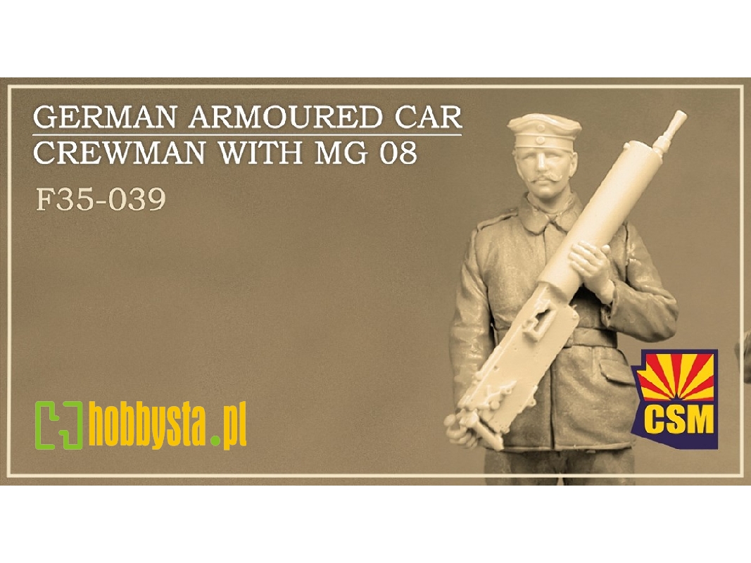German Armoured Car Crewman With Mg 08 - zdjęcie 1 German Armoured Car Crewman With Mg 08 - zdjęcie 1