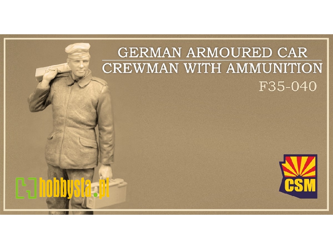 German Armoured Car Crewman With Ammunition - zdjęcie 1