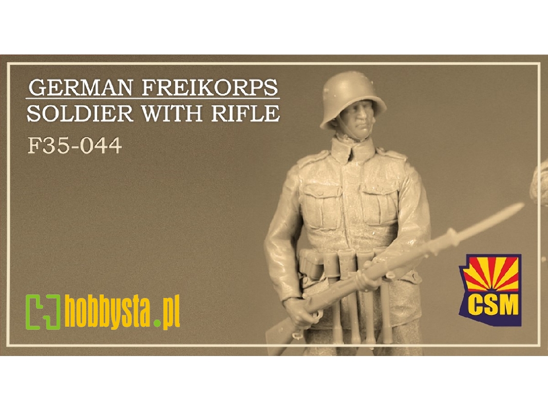 German Freikorps Soldier With Rifle - zdjęcie 1