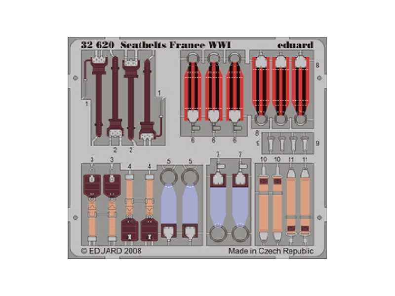  Seatbelts France WWI 1/32 - blaszki - zdjęcie 1