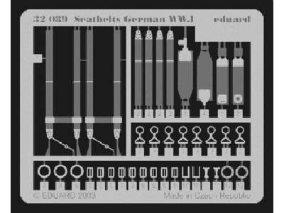  Seatbelts German WWI 1/32 - blaszki - zdjęcie 1