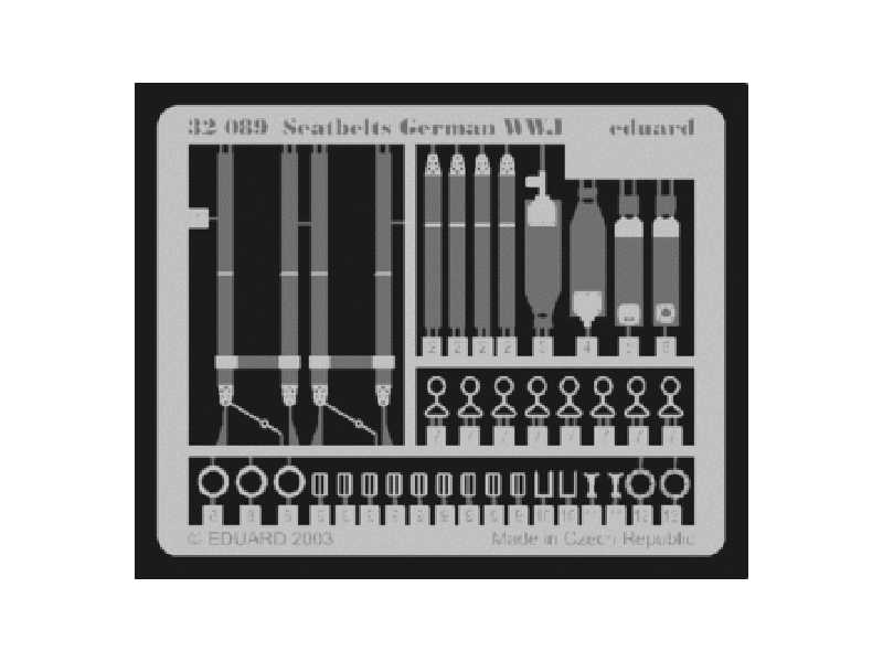  Seatbelts German WWI 1/32 - blaszki - zdjęcie 1