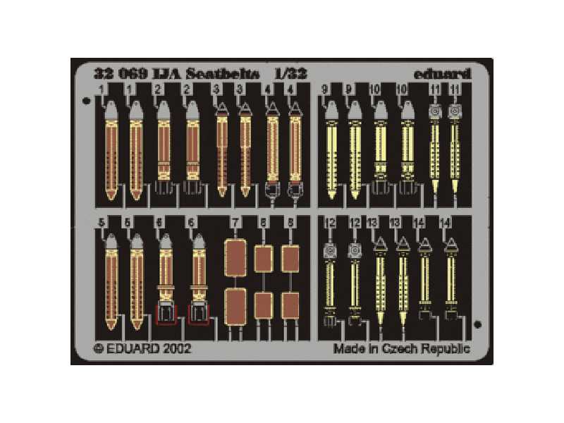  Seatbelts IJA 1/32 - blaszki - zdjęcie 1