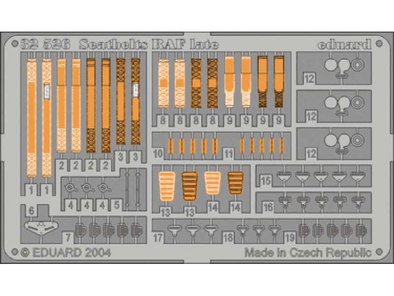  Seatbelts RAF late 1/32 - blaszki - zdjęcie 1