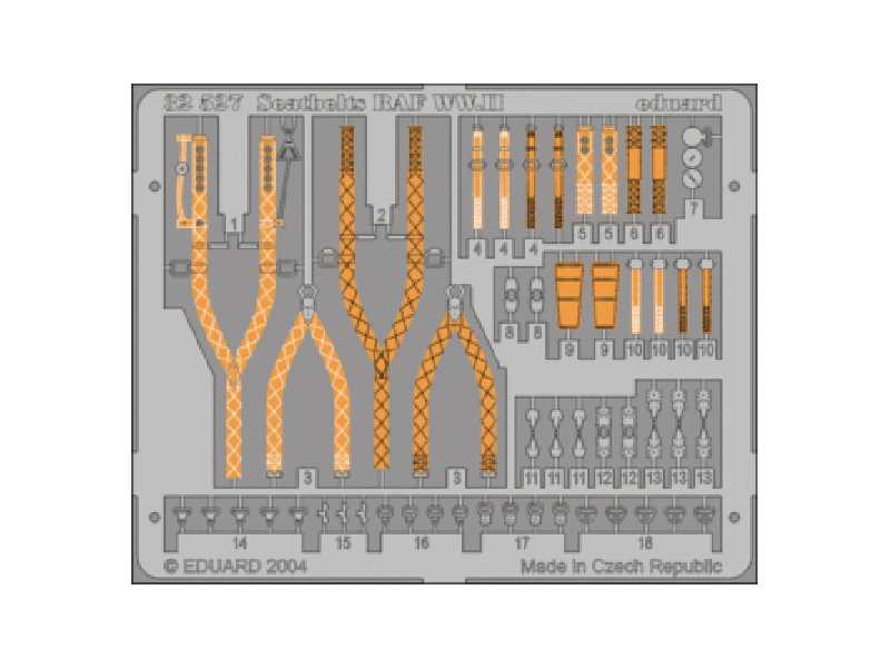  Seatbelts RAF WWII 1/32 - blaszki - zdjęcie 1