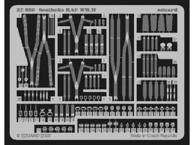  Seatbelts RAF WWII 1/32 - blaszki - zdjęcie 1
