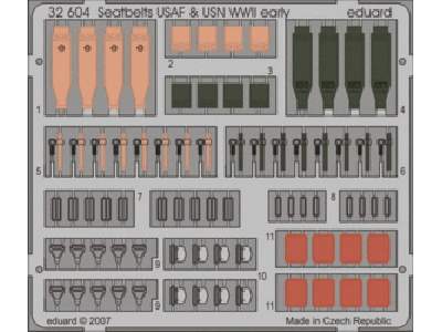  Seatbelts USAF & USN WWII early 1/32 - blaszki - zdjęcie 1