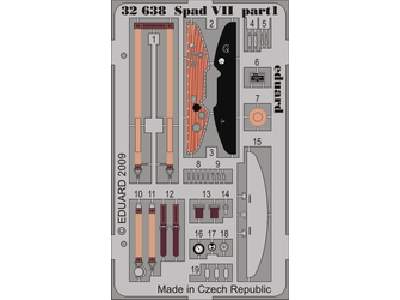  Spad VII S. A. 1/32 - Roden - blaszki - zdjęcie 1