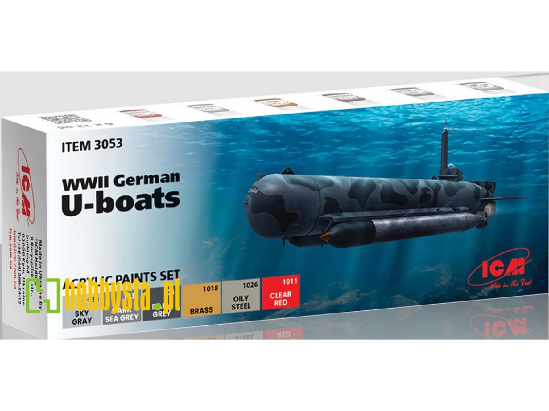 Acrylic Paints Set For WWII German U-boats - zdjęcie 1 Acrylic Paints Set For WWII German U-boats - zdjęcie 1