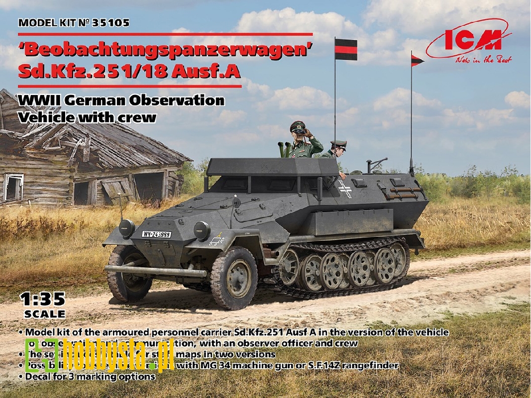 'beobachtungspanzerwagen' Sd.Kfz.251/18 Ausf.A - zdjęcie 1 'beobachtungspanzerwagen' Sd.Kfz.251/18 Ausf.A - zdjęcie 1