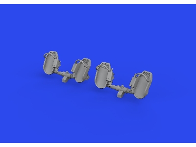 Bf 109E rudder pedals early PRINT 1/32 - zdjęcie 4