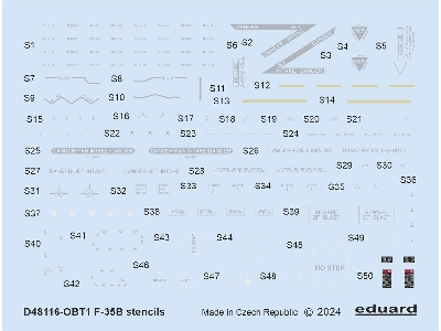 F-35B stencils 1/48 - zdjęcie 1