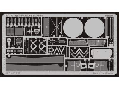  Spitfire Mk.  Vb exterior 1/32 - Hasegawa - blaszki - zdjęcie 1