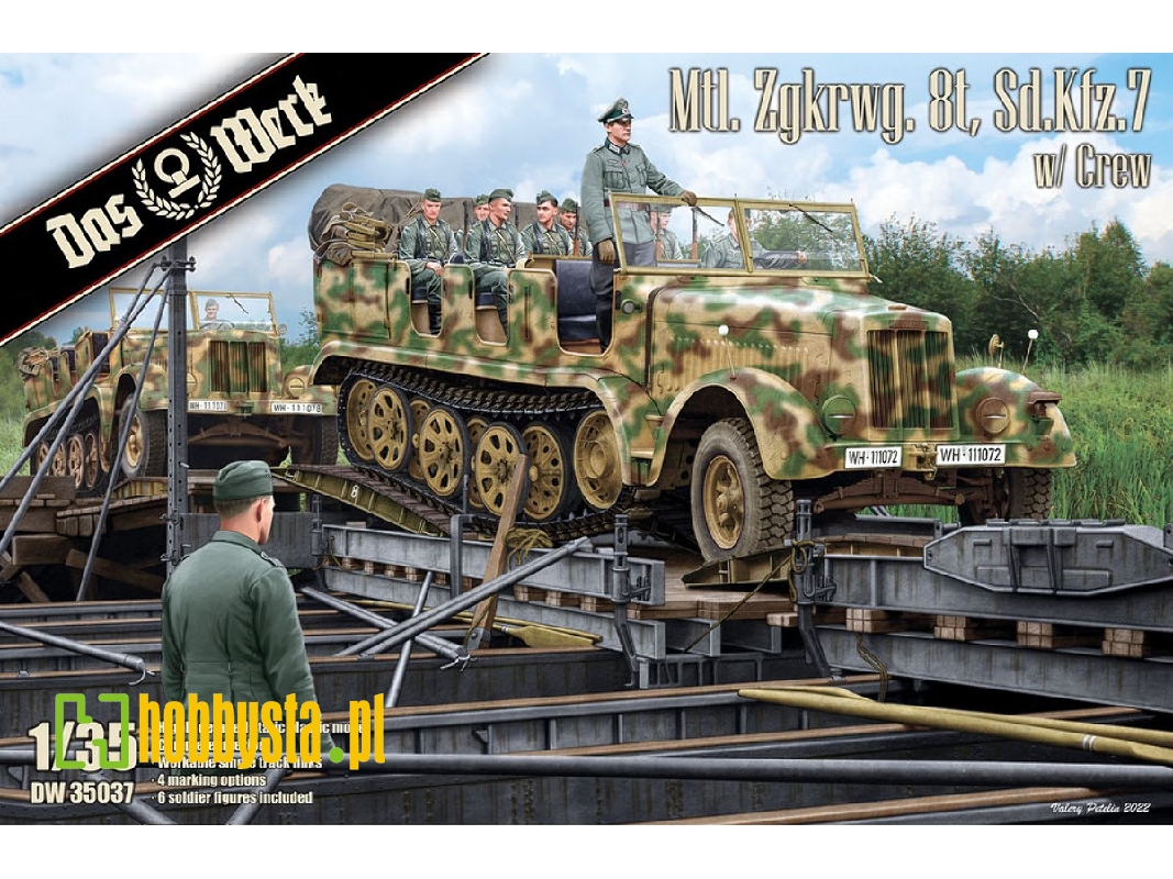 Mtl. Zgkrwg. 8t, Sd.Kfz.7 W/ Crew - zdjęcie 1 Mtl. Zgkrwg. 8t, Sd.Kfz.7 W/ Crew - zdjęcie 1