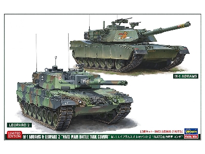 M1 Abrams And Leopard 2 'nato Main Battle Tank Combo' (2 Kits In The Box) - zdjęcie 1
