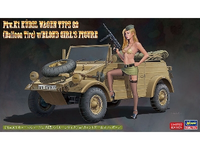 52273 Pkw.K1 Kübelwagen Type 82 (Balloon Tire) W/Blonde Girl's Figure - zdjęcie 1