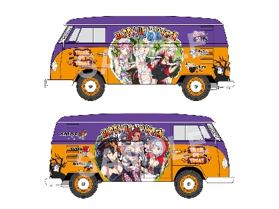 Volkswagen Type 2 Delivery Van - Egg Girls Happy Halloween - zdjęcie 5