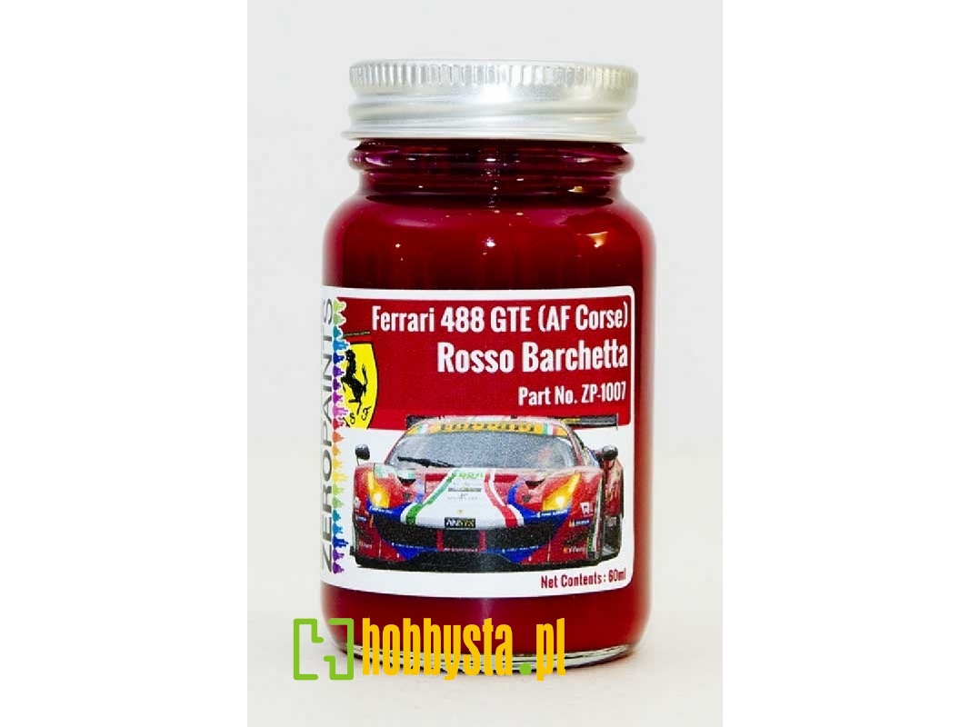 Ferrari 488 Gte (Af Corse) Rosso Barchetta Red Paint - zdjęcie 1