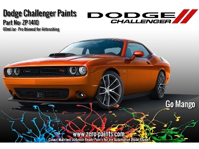 1410-mango Dodge Challenger Paints - Go Mango - zdjęcie 1