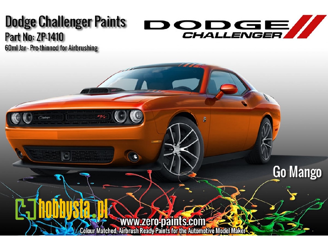1410-mango Dodge Challenger Paints - Go Mango - zdjęcie 1