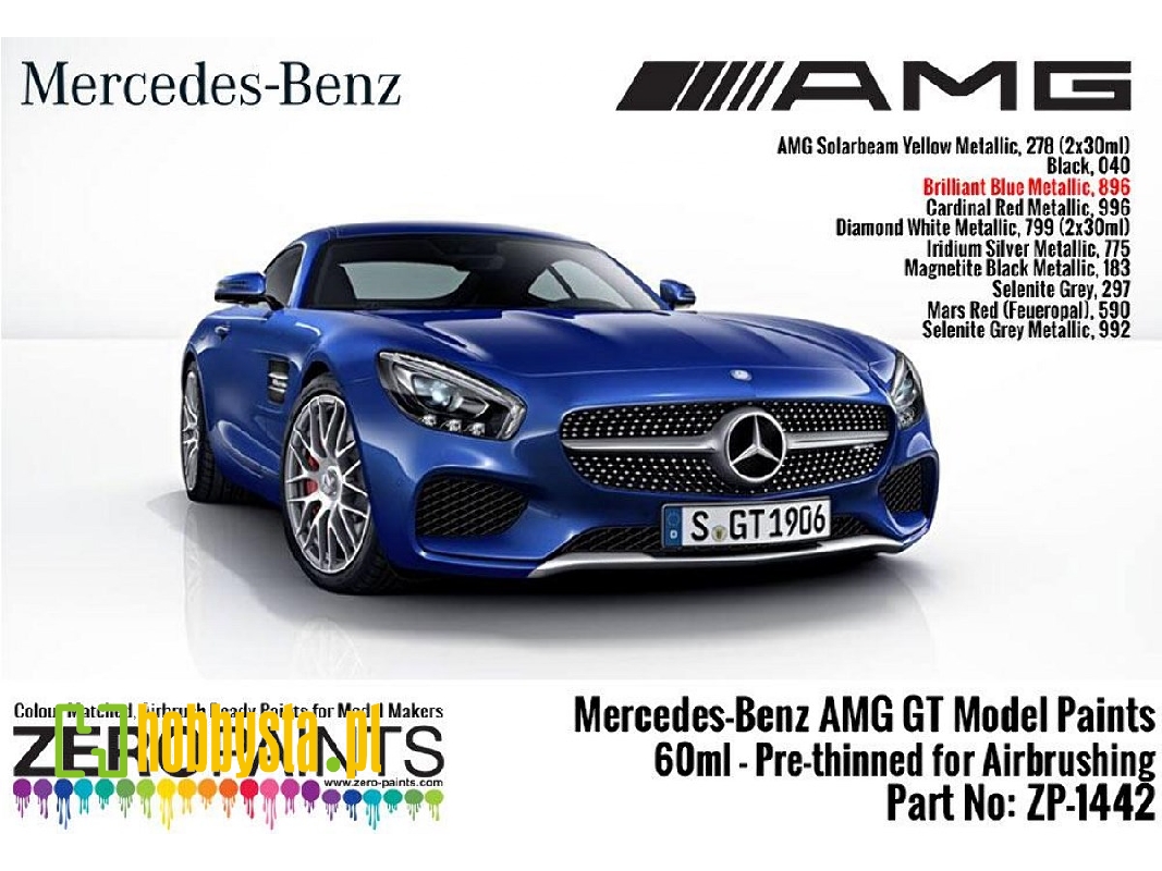 1442 Mercedes Amg Gt Brillnt Blue Matt - zdjęcie 1