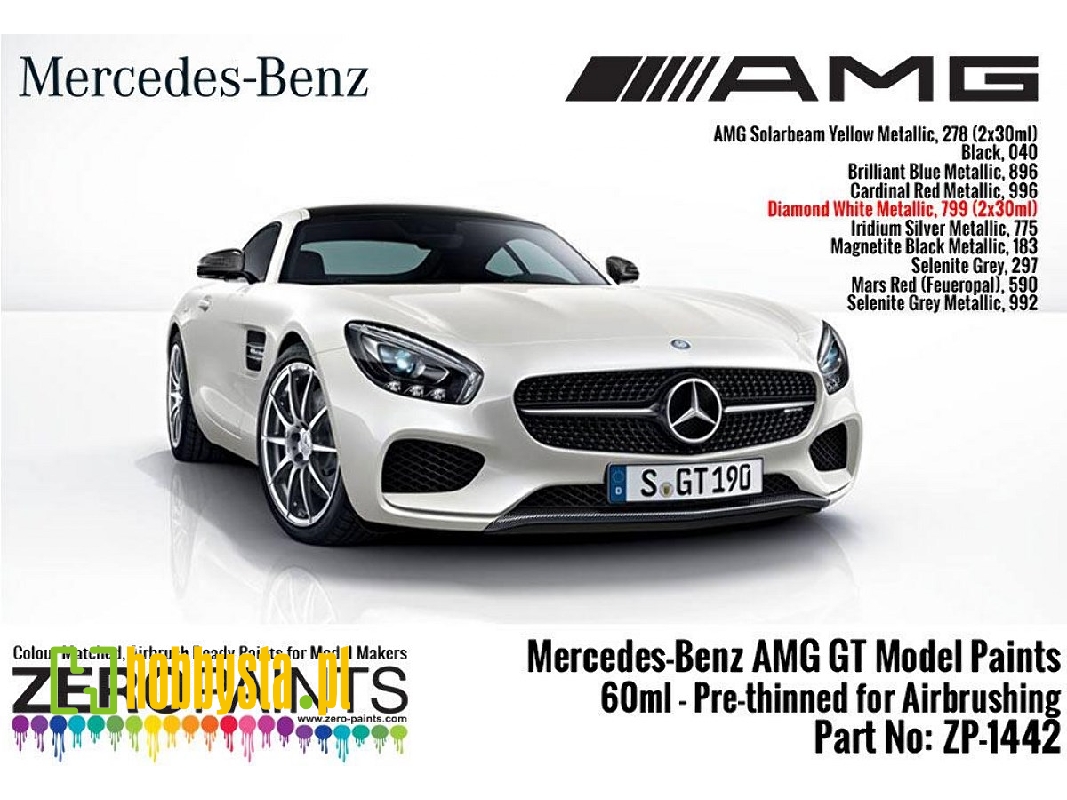 1442 Mercedes Amg Gt Diamond White Matt - zdjęcie 1