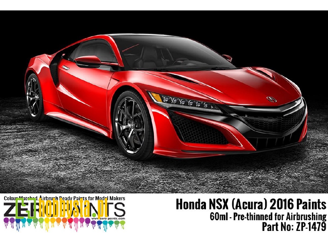 1479-casino Honda Nsx (Acura) 2016 Paints - Casino White Pearl Satin Streak (Nh839p) - zdjęcie 1