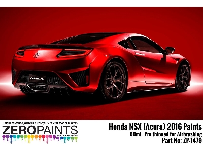 1479-nouvelle Honda Nsx (Acura) 2016 Paints - Nouvelle Immersion Blue Pearl (B605p) Set - zdjęcie 2