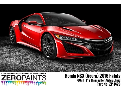 1479-source Honda Nsx (Acura) 2016 Paints - Source Slipspeed Silver Metallic (Nh837m) - zdjęcie 1