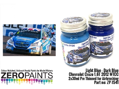 1541 Chevrolet Cruze 1.6t 2012 Wtcc - Light Blue, Dark Blue Set - zdjęcie 1