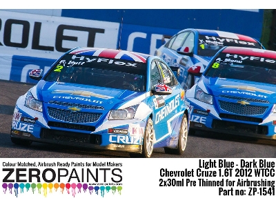 1541 Chevrolet Cruze 1.6t 2012 Wtcc - Light Blue, Dark Blue Set - zdjęcie 2