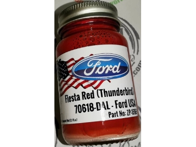 1586-fiesta Us Ford Paints - Fiesta Red (Thunderbird) (70618-dal) - zdjęcie 1