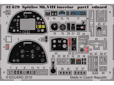  Spitfire Mk. VIII interior S. A. 1/32 - Tamiya - blaszki - zdjęcie 2