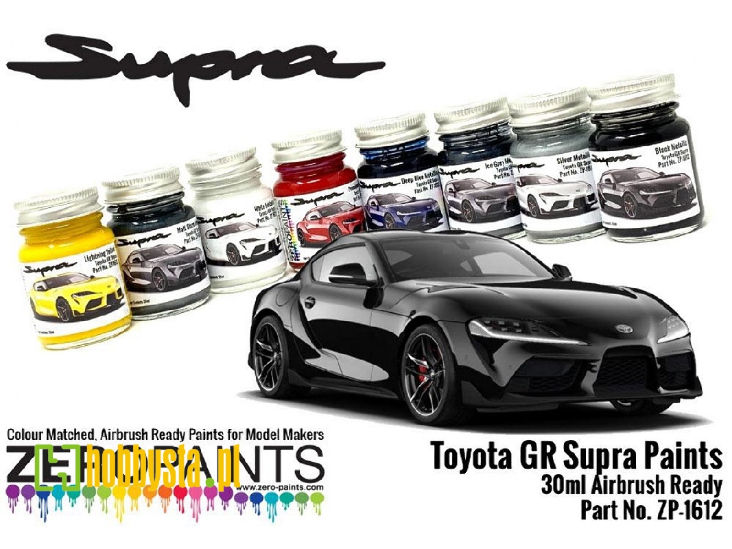 1612 Toyota Gr Supra Black Metallic - zdjęcie 1 1612 Toyota Gr Supra Black Metallic - zdjęcie 1