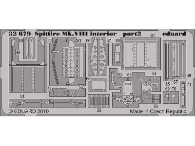  Spitfire Mk. VIII interior S. A. 1/32 - Tamiya - blaszki - zdjęcie 3